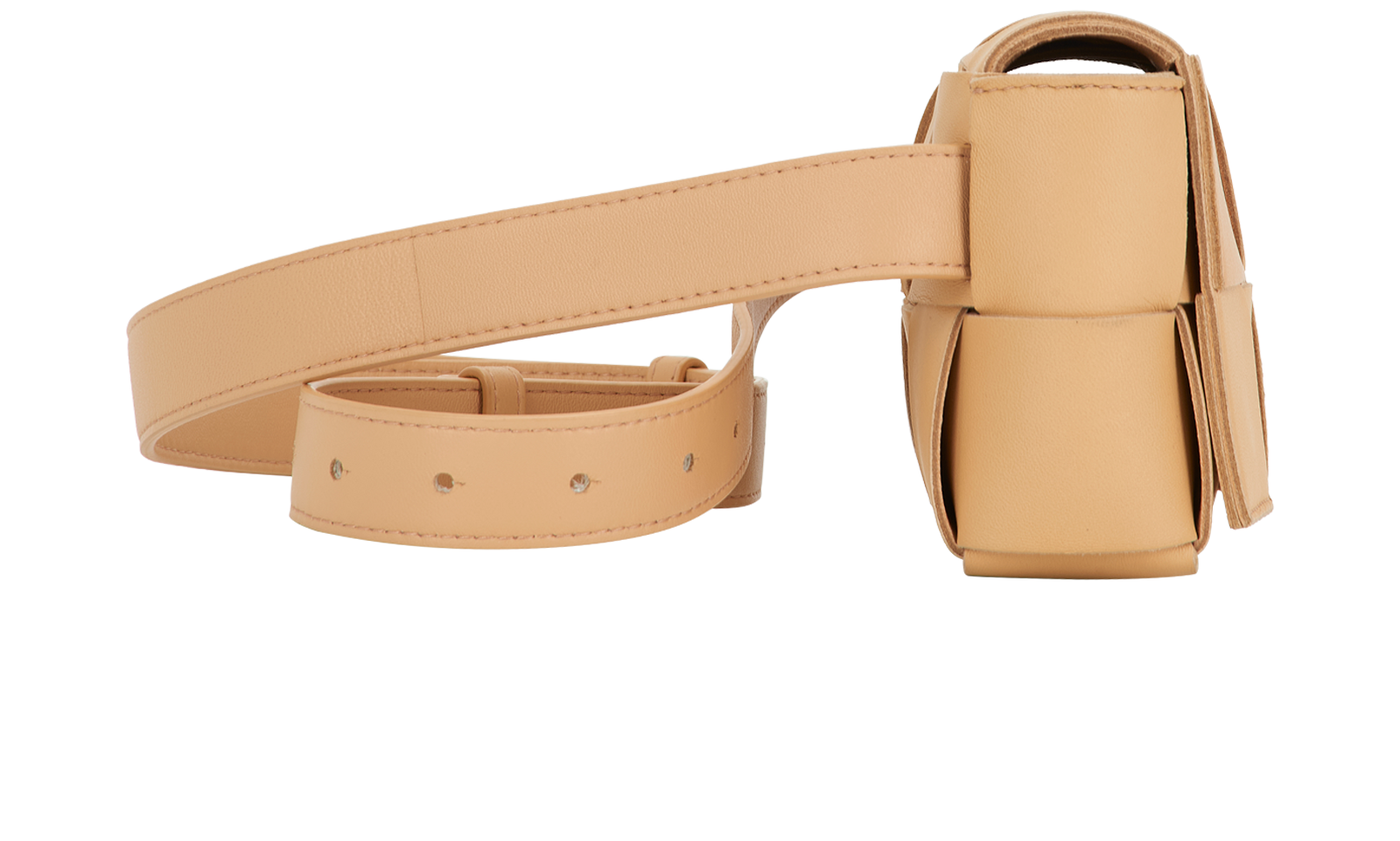 Cassette Belt Bag, &pound;395, Handbags, Beige, Leather, Side view